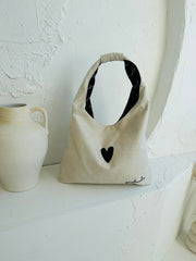 Moon Handtasche Heart – Weiß