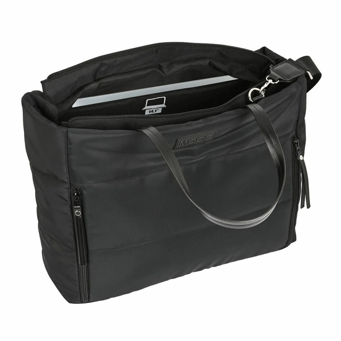 Handtasche Moos Negro Polsterung Schwarz (54 x 31 x 17 cm) – Detailansicht 3