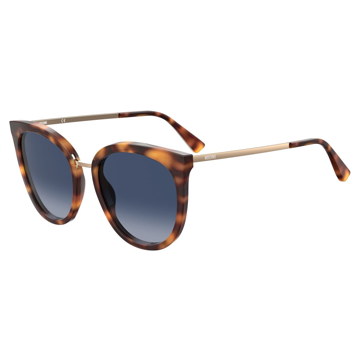 Tortoiseshell Cat-Eye Sonnenbrille von Moschino Damensonnenbrille aus hochwertigem Azetat, inklusive Markenetui