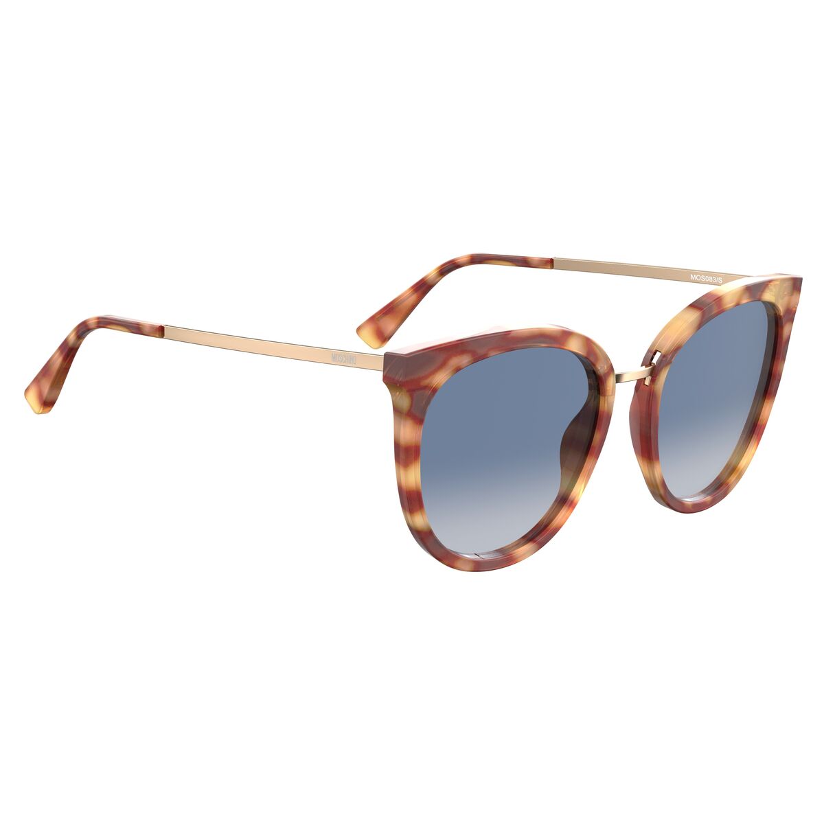 Tortoiseshell Cat-Eye Sonnenbrille von Moschino Damensonnenbrille aus hochwertigem Azetat inklusive Markenetui