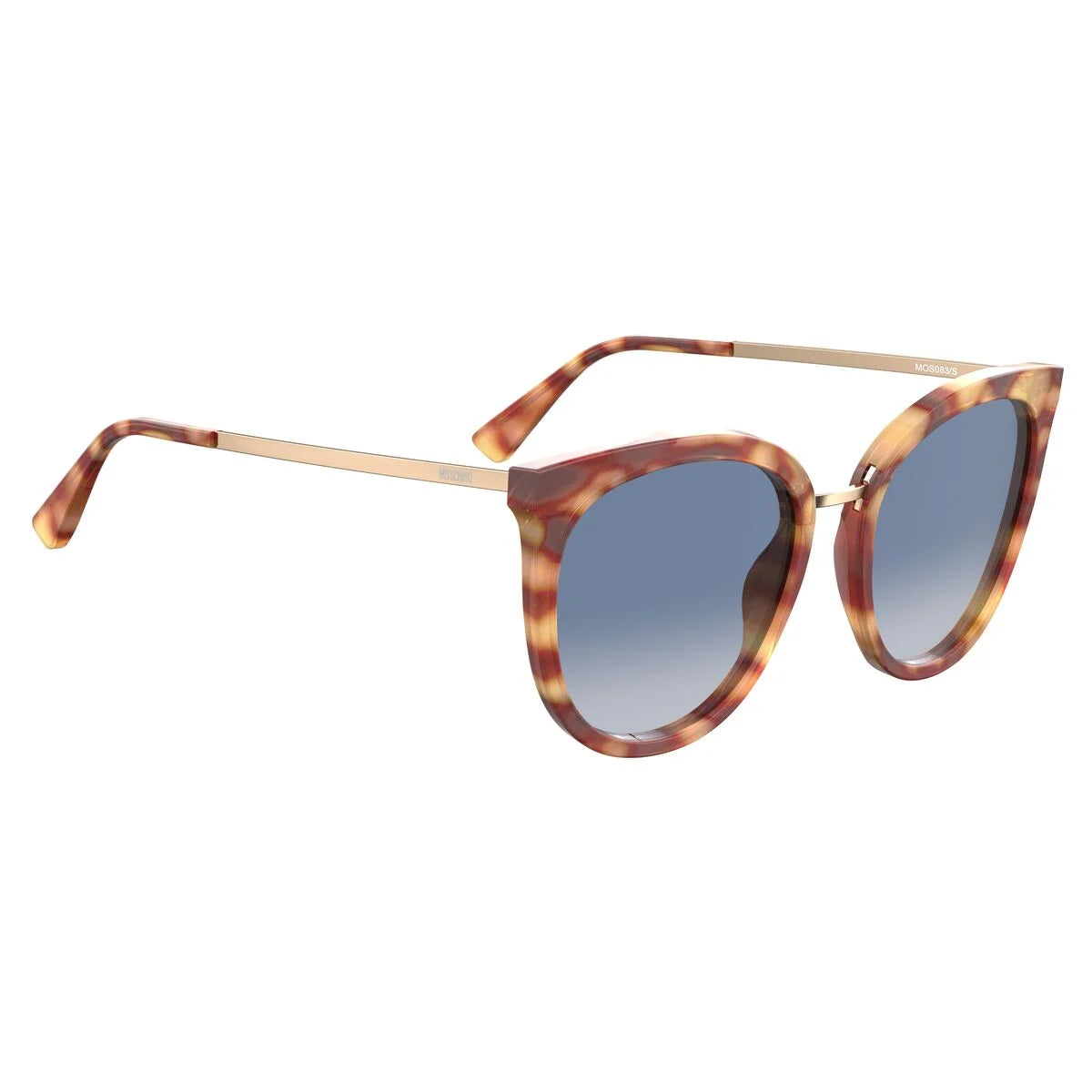 Moschino MOS083-S-05L-DG Damensonnenbrille Schwarz – Produktansicht 3