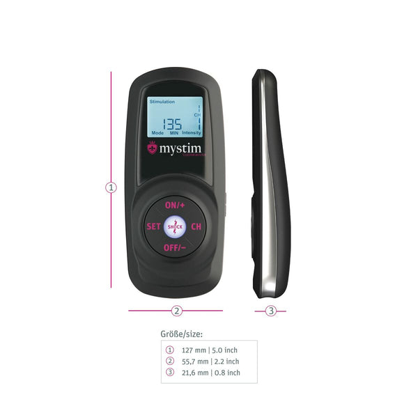Mystim Elektrostimulator – Schwarz USB-Ladung - Erotik Shop