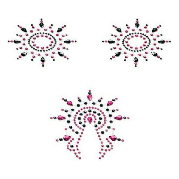 Mystim Gloria Set – Schwarz Pink 3 Teile - Kleidung & Schuhe