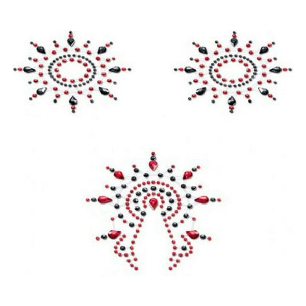 Mystim Gloria Set – Schwarz Rot 3 Stück für Fantasie - Kleidung & Schuhe