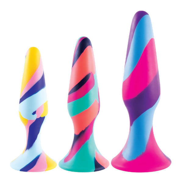 NMC Bunter Analplug aus Silikon unisex 12,7 cm tief - Erotik Shop