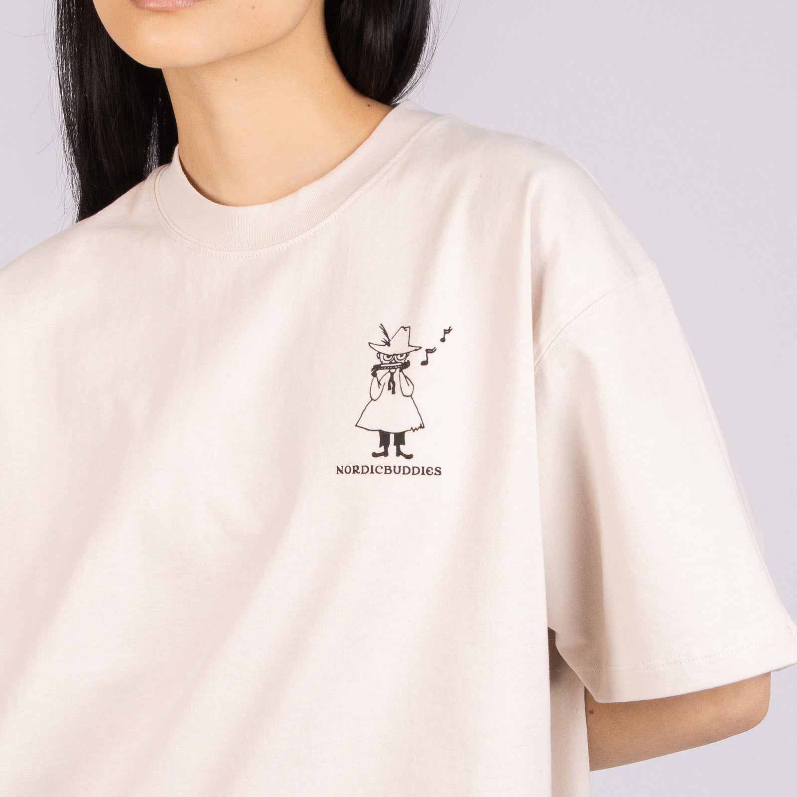Novels Unisex T-Shirt – Beige – Produktansicht 3
