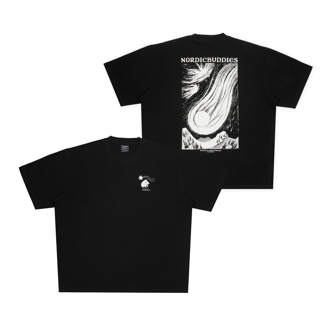 Novels Unisex T-Shirt – Schwarz – Detailansicht 1
