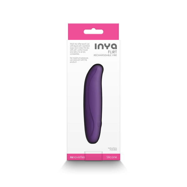 NS Novelties Inya Flirt Mini Vibrator Lila IPX7 Aufladbar - Erotik Shop