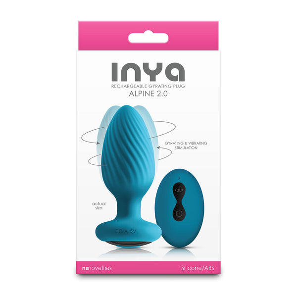 NS Novelties Inya Vibrierender Analplug – Grünes Silikon - Erotik Shop