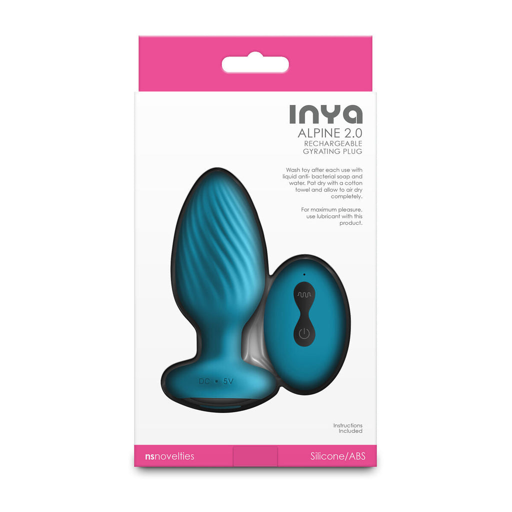 NS Novelties Inya Vibrierender Analplug – Grünes Silikon - Erotik Shop
