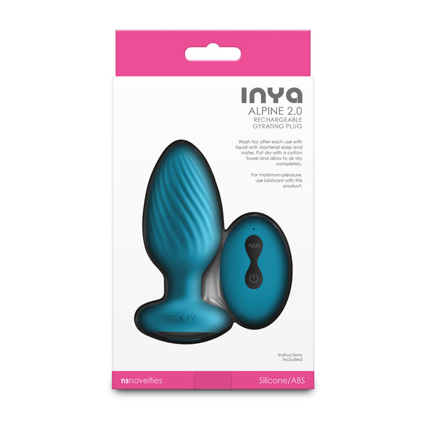 NS Novelties Inya Vibrierender Analplug – Grünes Silikon - Erotik Shop