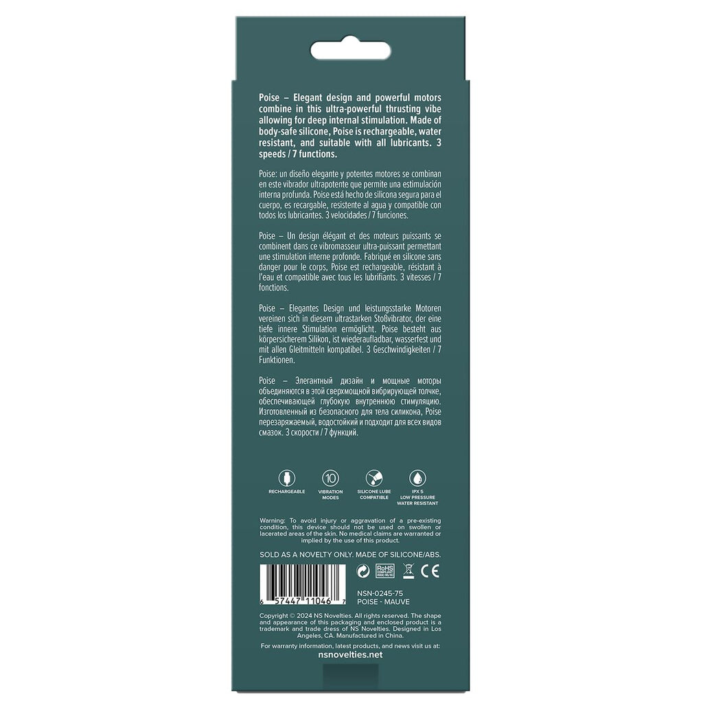 NS Novelties Lust-n-Dreams Lila Anal-Vibrator lila wasserfest - Erotik Shop