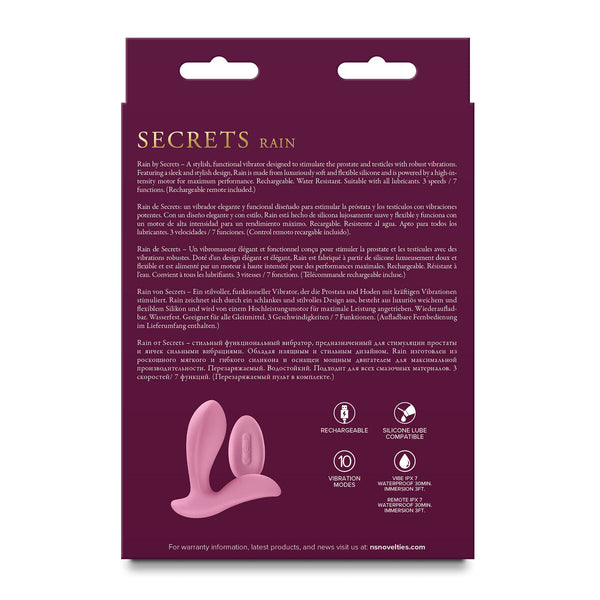 NS Novelties Secrets Blau – Vibrierender Analplug wasserfest - Erotik Shop