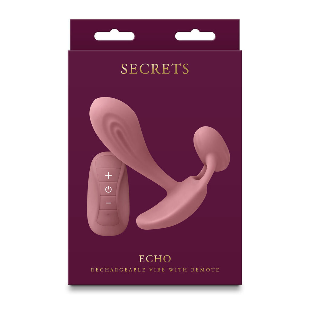 NS Novelties Secrets Vibrierender Analplug Rosa wasserfest - Erotik Shop