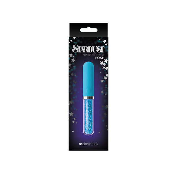 NS Novelties Stardust Kugelvibrator Blau – Silikon 10 Stufen - Erotik Shop