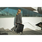 Numada Koffer in Schwarz aus robustem ABS mit Rädern - Sport & Freizeit