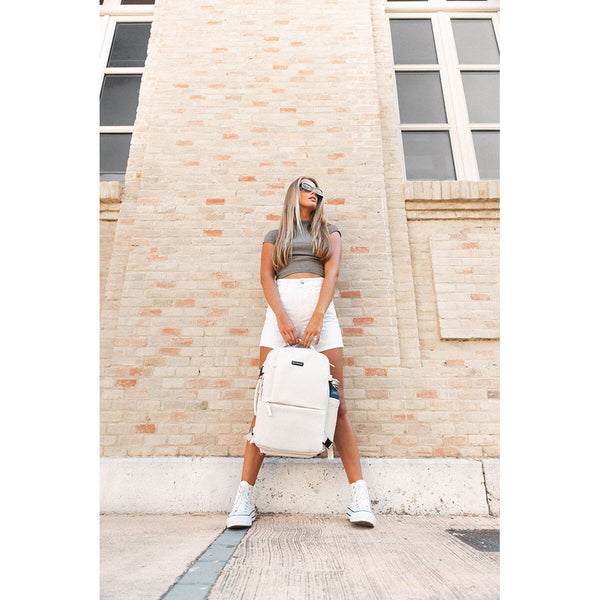 Numada Lässiger Rucksack B40 Beige 20 L wasserfest - Mode & Accessoires