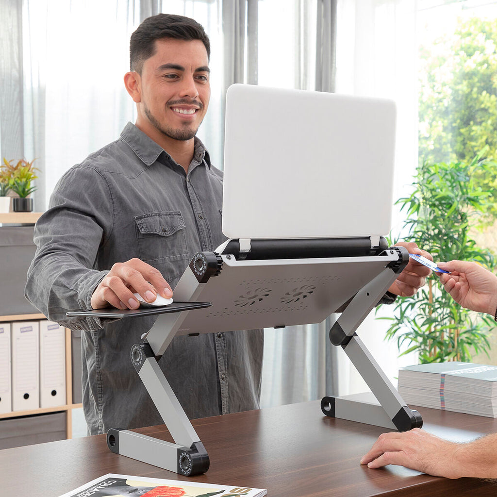Omnible Einstellbarer Laptop-Tisch Innovagoods