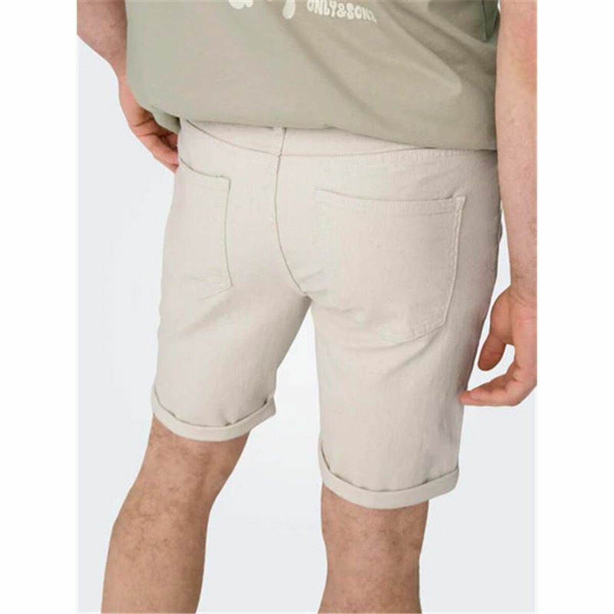 Only & Sons Herren Shorts – Beigefarben Stylisch Und Komfortabel