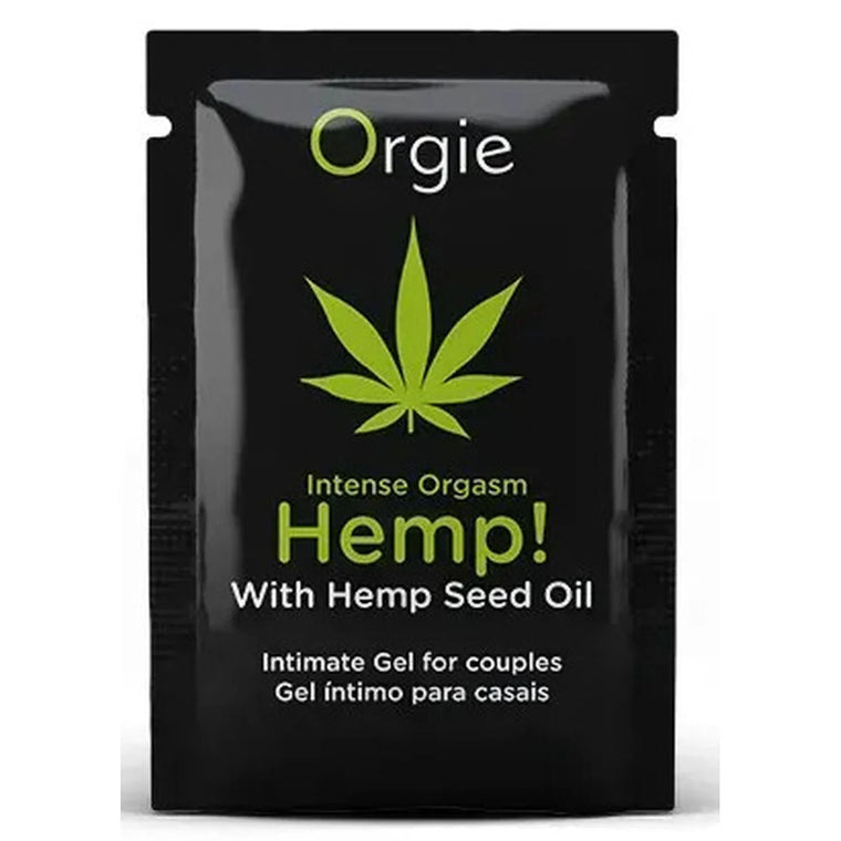 Beutel Orgie Intense Orgasm Hemp Intimgel mit 15 ml