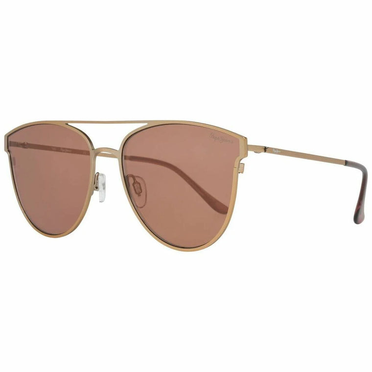 Goldrahmen Aviator Sonnenbrille Pepe Jeans Graue Herrensonnenbrille mit UV-Schutz