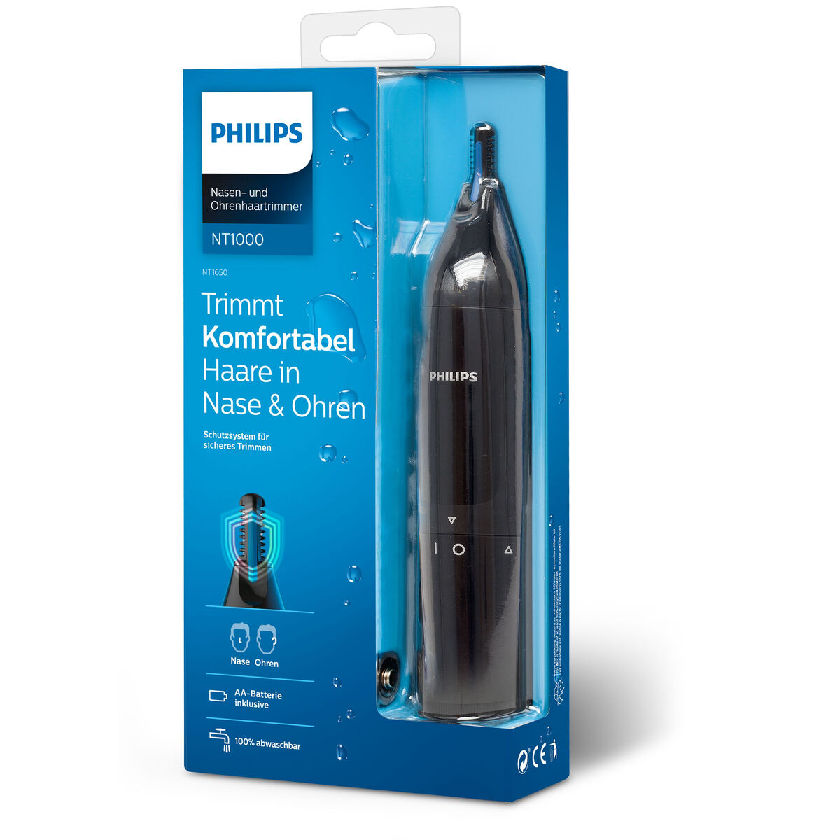 Philips Haartrimmer Nase und Ohren Unisex Edelstahl