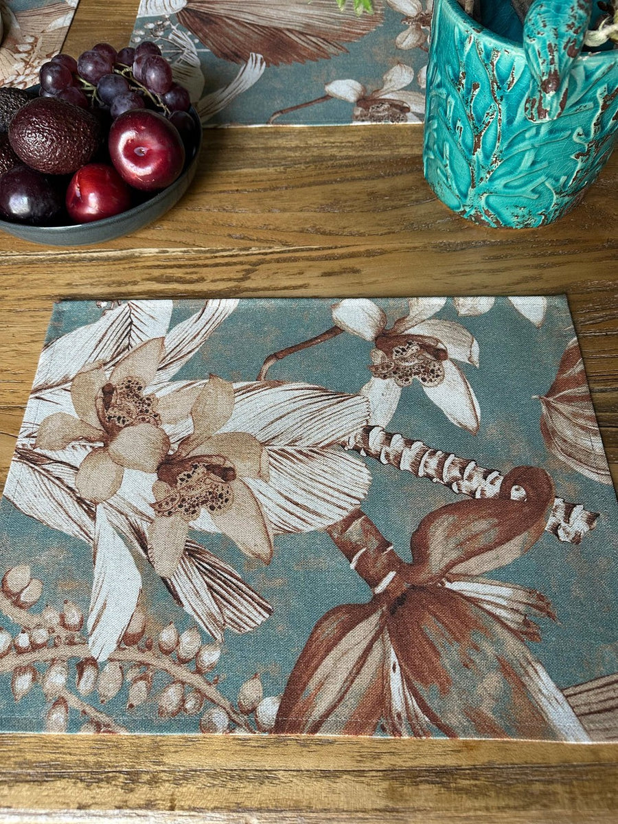 Tischset 30x43cm, Leinen-Baumwoll-Mix – Terra Flora