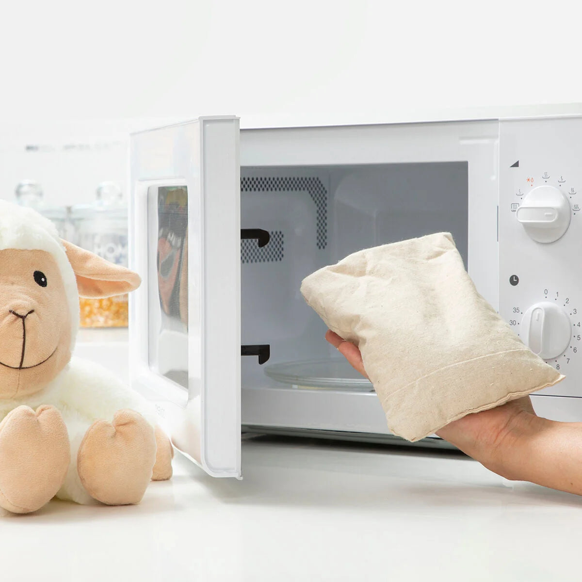Plüschschaf mit Wärme- und Kältewirkung Wooly – ausgewählte Produktansicht