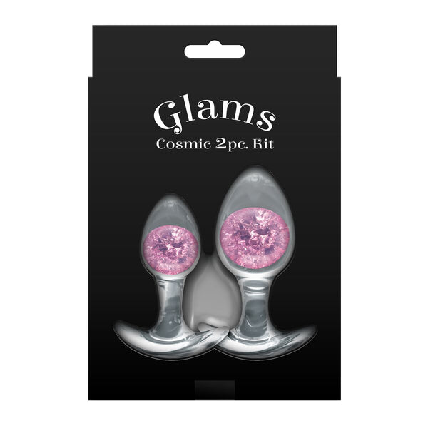 Plug Anal NS Novelties Glams Rosa 2 Stücke 7 cm 8 - Erotik Shop