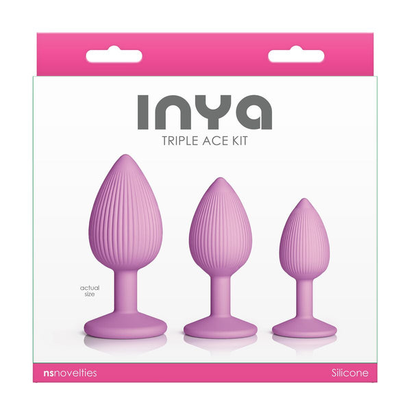 Plug Anal NS Novelties Inya Rosa 3 Stücke im Sale - Erotik Shop