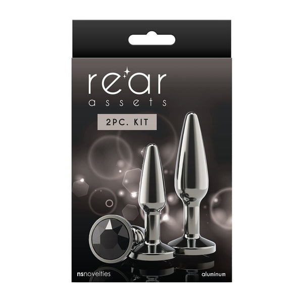 Plug Anal NS Novelties Rear Assets Schwarz 2 Stück - Erotik Shop