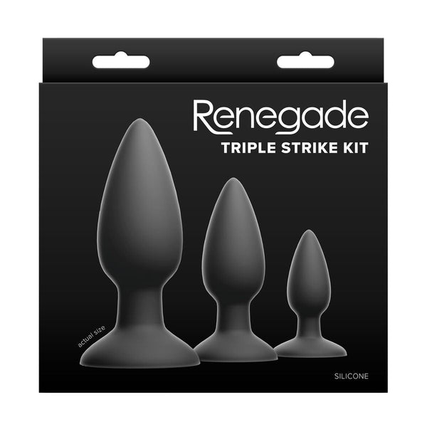 Plug Anal NS Novelties Renegade Schwarz 3 Stücke - Erotik Shop