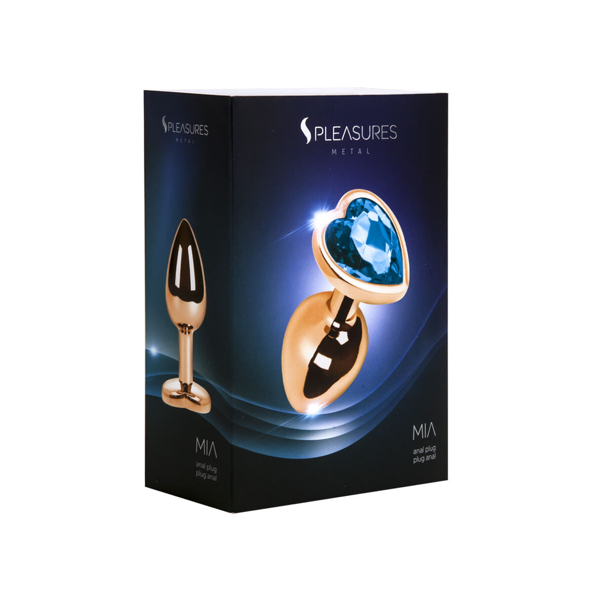 Plug Anal S Pleasures – Blau Metall 6 cm