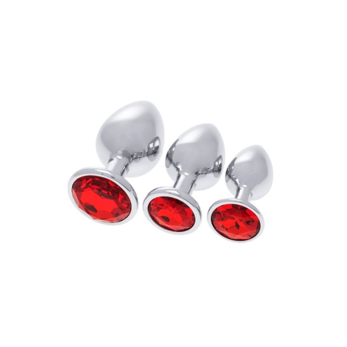 Plug Anal S Pleasures Rot Silberfarben