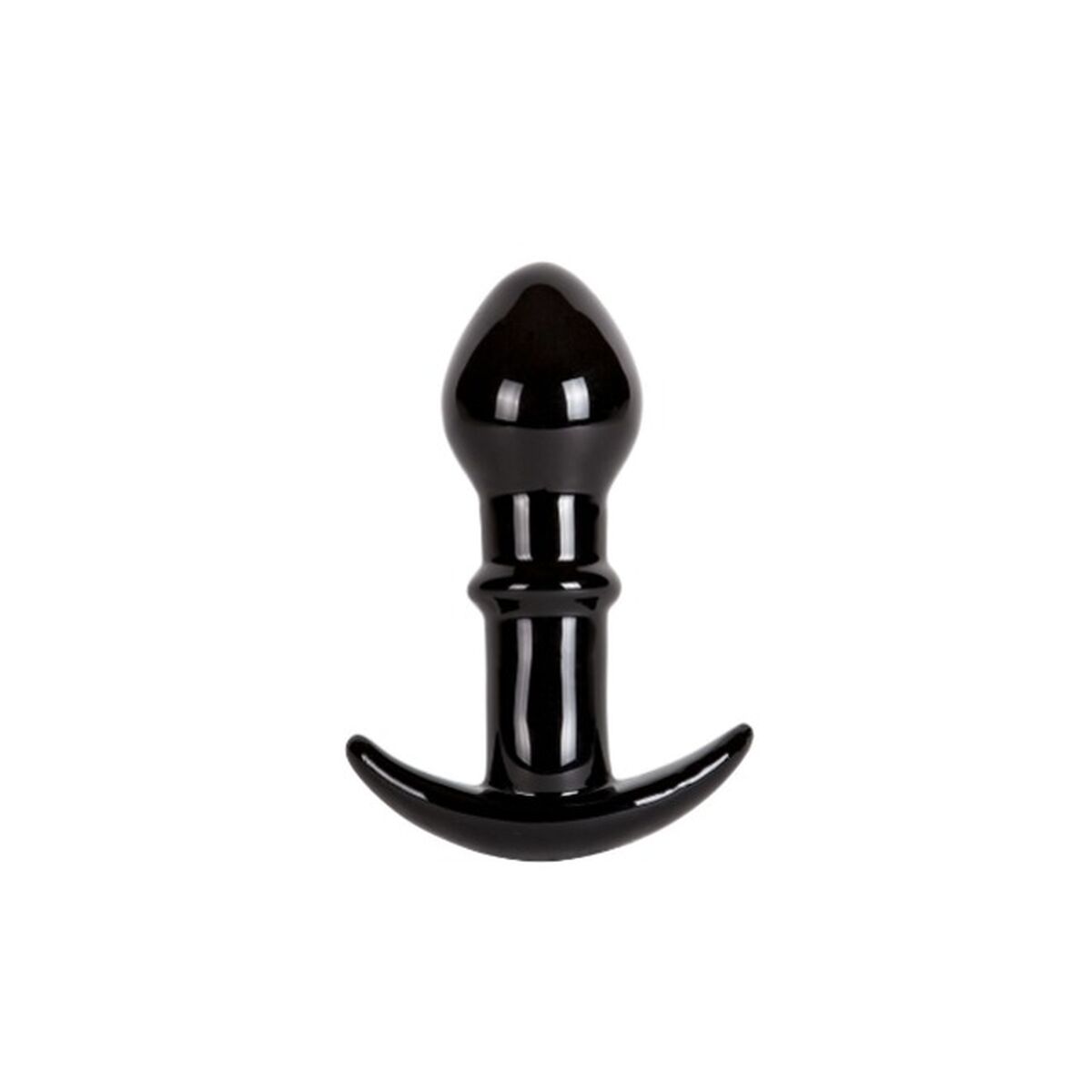 Plug Anal S Pleasures Schwarz – Eleganter Analplug aus Glas