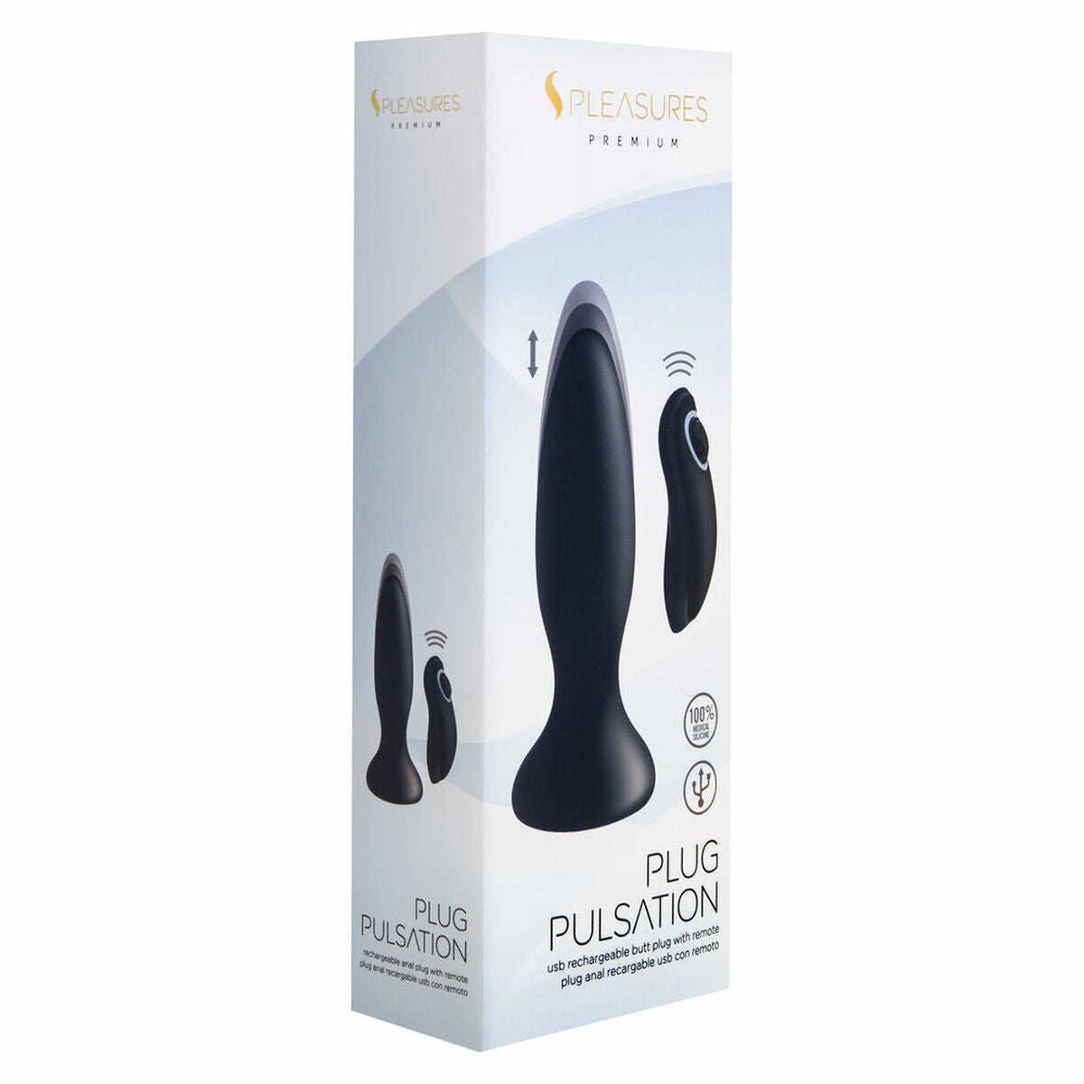 Plug Anal S Pleasures Schwarz – Wasserfestes Silikon für Anfänger