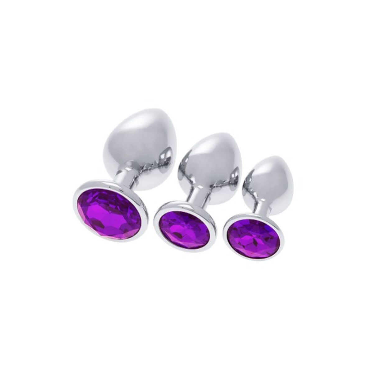 Plug Anal S Pleasures Silberfarben Lila
