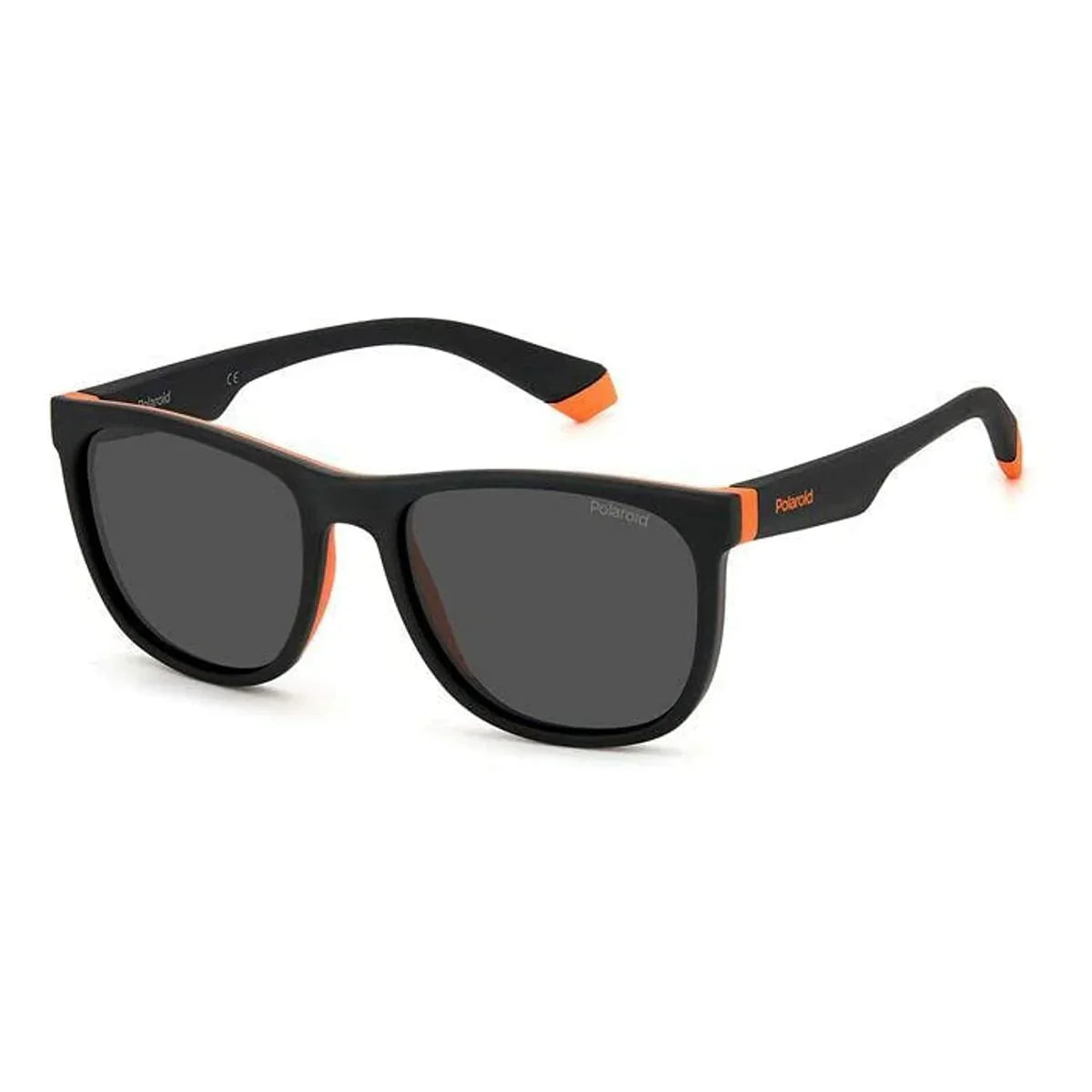 Polaroid Herren Sonnenbrille UV400 mit modischem Design und schwarzen orangefarbenen Gläsern