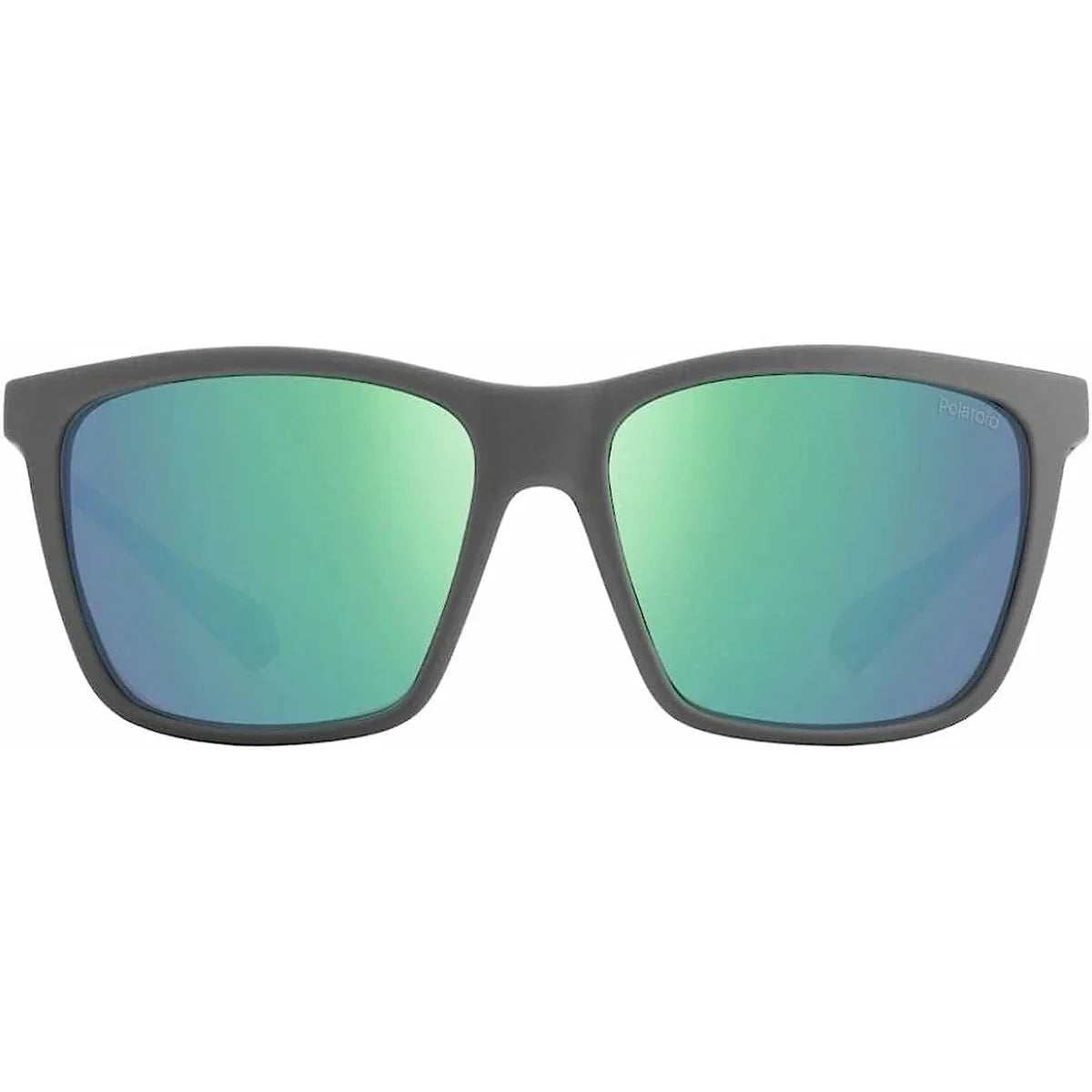 Polaroid Herrensonnenbrille Grau mit grünen, polarisierten Gläsern und 100% UV-Schutz