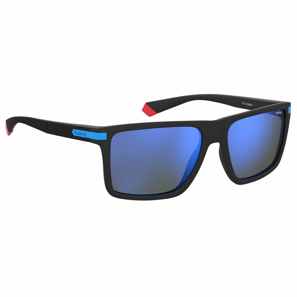 Polaroid Herren Sonnenbrille PLD 2098_S Schwarz-Blau - Mode & Accessoires