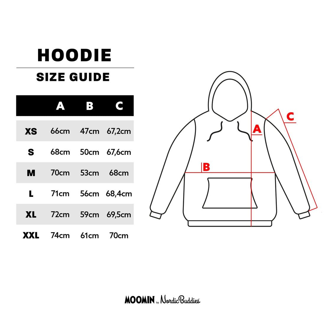 Premium-Baumwollhoodie Moominpappa – Detailansicht 1