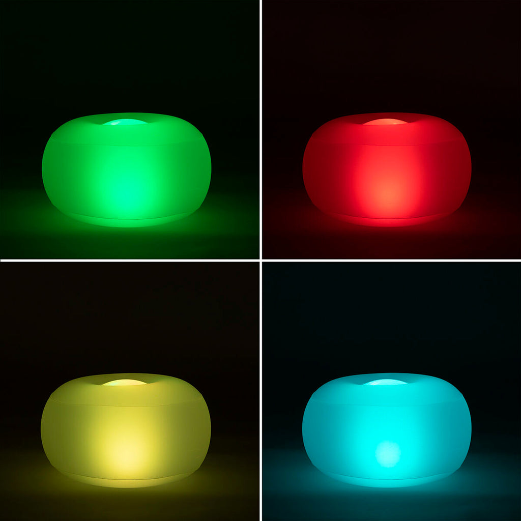 Pulight Aufblasbarer Hocker mit RGB LED Beleuchtung