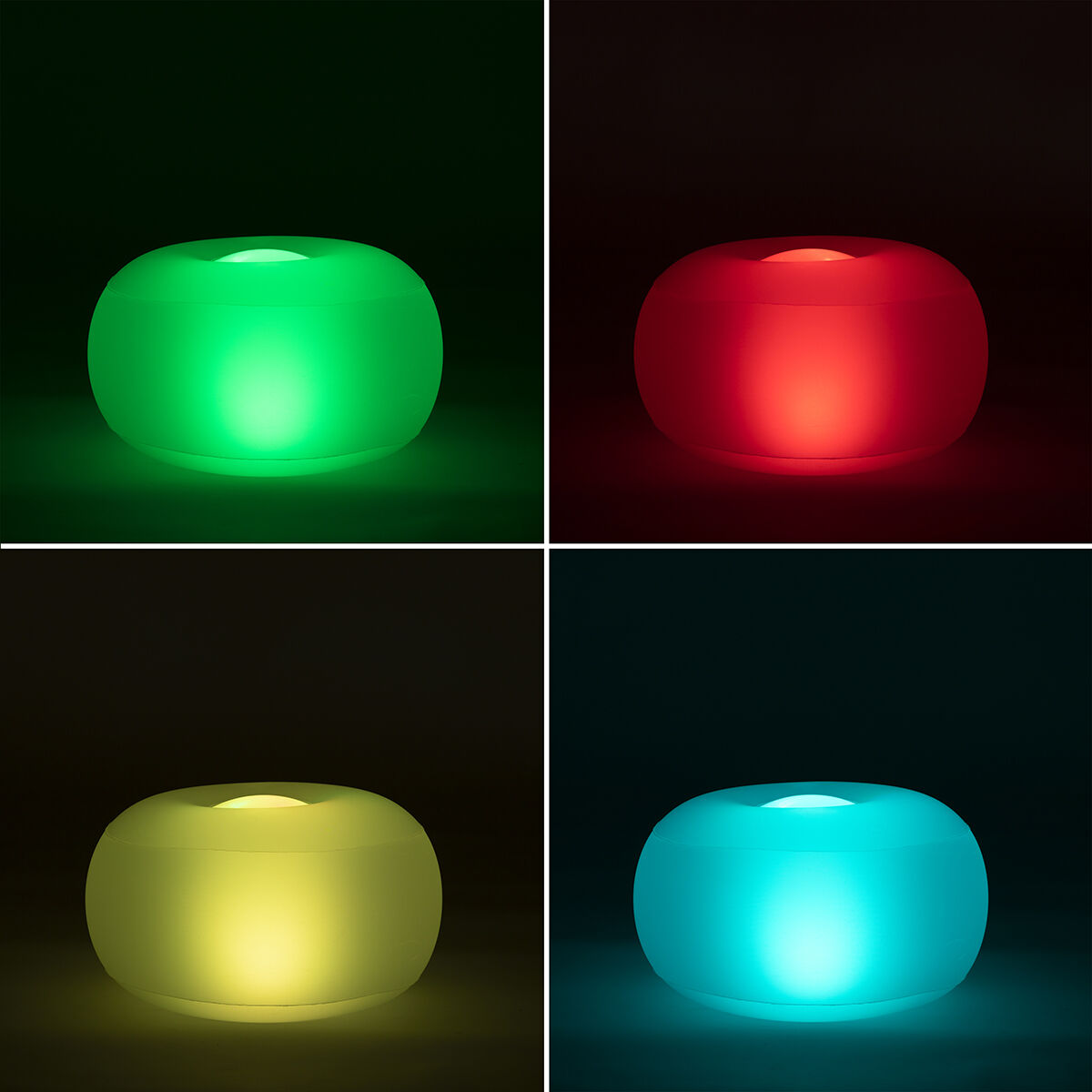 Pulight Aufblasbarer Hocker mit RGB LED Beleuchtung