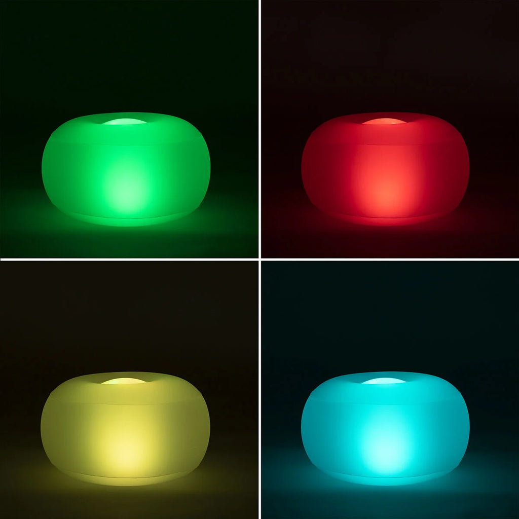 Pulight Aufblasbarer Hocker mit RGB LED Beleuchtung