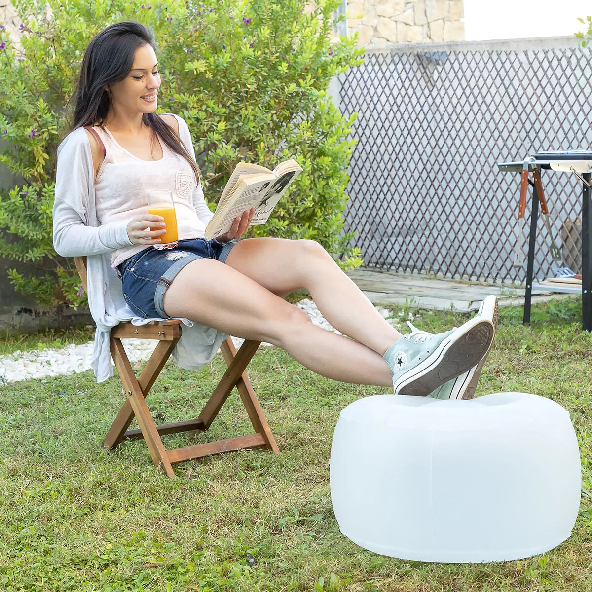 Pulight aufblasbarer LED-Hocker mit Fernbedienung – Produktansicht 4