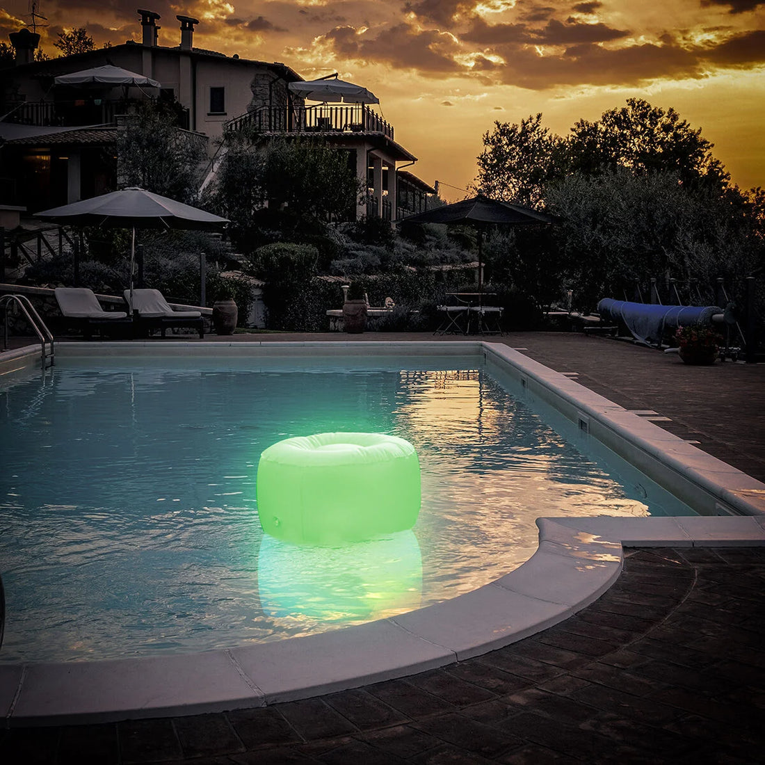 Pulight aufblasbarer LED-Hocker mit Fernbedienung – Detailansicht 5