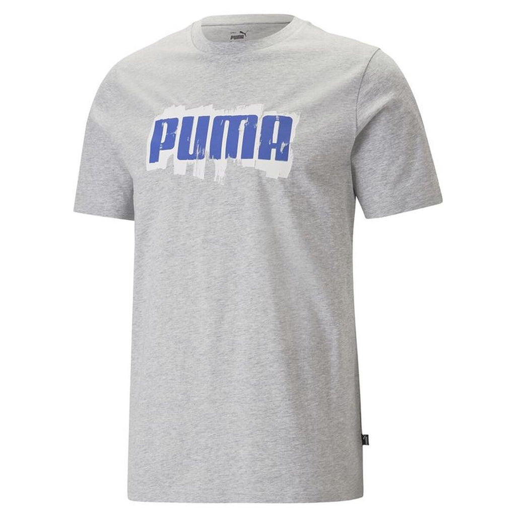 Puma Graphics Wordin Hellgrau Herren TShirt - Mode & Accessoires