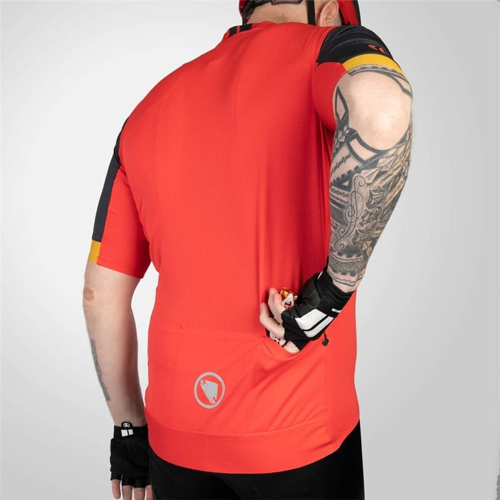Radtrikot Endura Fs260 Rot für Radsport Fans - Sport & Freizeit