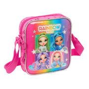 Rainbow High Shine Umhängetasche – 16 × 18 × 4 cm