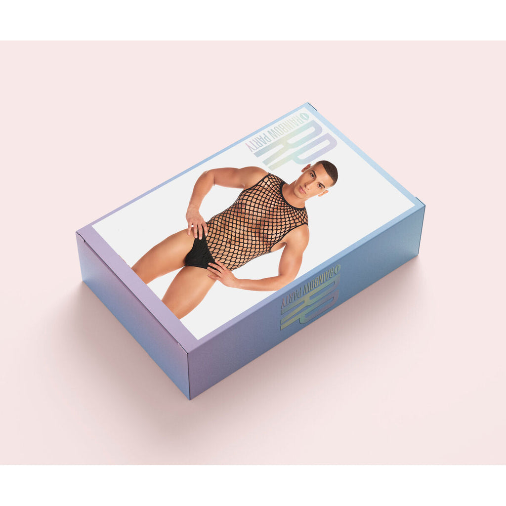 Rainbow Party Set Schwarz S/M aus Nylon-Spandex - Erotik Shop